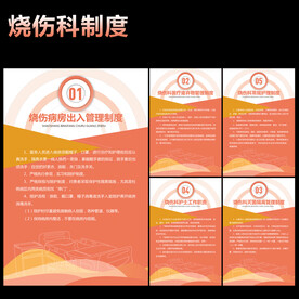 烧伤科制度