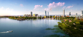 滨湖城市规划景观效果图