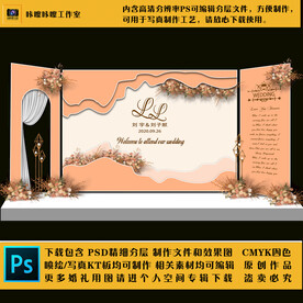 婚礼现场KT板布置