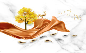 新中式电视背景墙