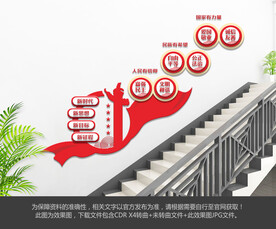 社会主义核心价值观楼梯