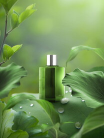 绿色清新春季化妆品海报