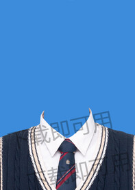 女生证件照衬衫