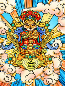 2022新年插画国潮