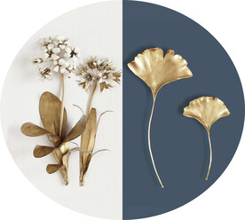 装饰画 抽象画 叶子