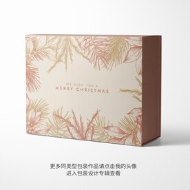 礼品包装盒平面图