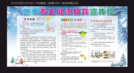 冬季健康宣传栏