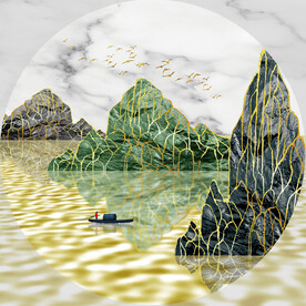 装饰画 晶瓷画 新中式