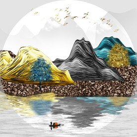 装饰画 晶瓷画 新中式