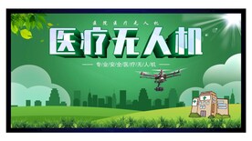医疗无人机宣传画 