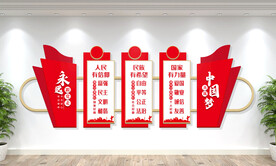 核心价值观展板