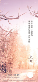 小雪节气海报
