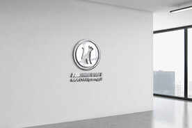 品牌logo企业形象墙样机