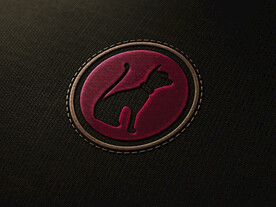 品牌logo刺绣布料样机