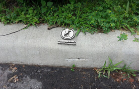 品牌logo水泥样机