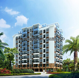 公寓住宅单体 MAX+PSD