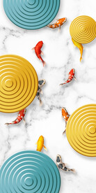 装饰画 晶瓷画 抽象线条