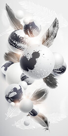 装饰画 晶瓷画 羽毛