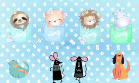 大象奶瓶动物 全屋定制 卡通 