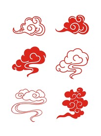 中国风古典祥云中式云纹花纹