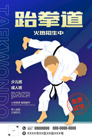 跆拳道海报