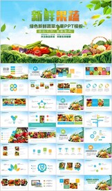 有机绿色水果生鲜营养蔬菜PPT