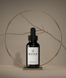 棕色滴管瓶样机