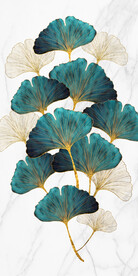 装饰画 晶瓷画 杏叶