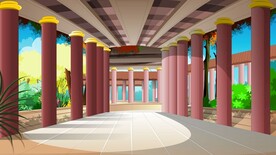 卡通古代场景设计