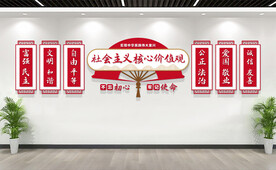 社会主义核心价值观背景墙