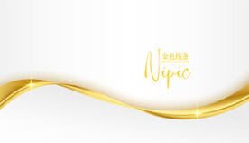 金色曲线背景