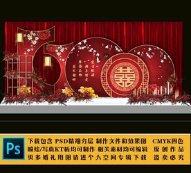 婚礼现场KT板布置