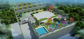 别墅庭院院子景观设计案例效果图