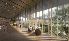 古镇度假区庭院图书馆