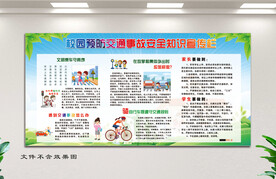 校园预防交通宣传栏