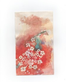 水彩梦幻樱花树下 