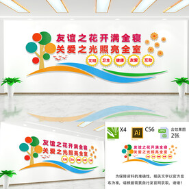 文明宿舍文化墙