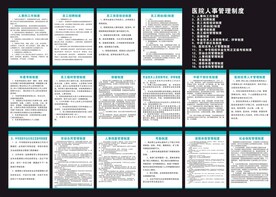 医院管理制度牌
