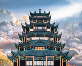 阁楼 鸿恩阁 中国风 建筑 