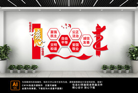 核心价值观文化墙