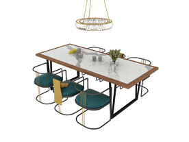 时尚餐桌3d模型