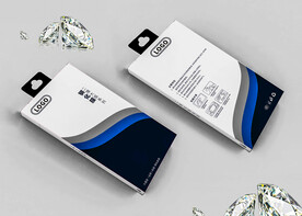 简约钢化膜包装盒彩盒设计