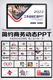 2022年终总结汇报PPT模板