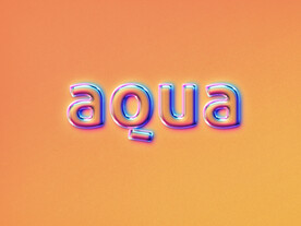 潮流炫彩金属镭射3D字体样机