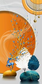 麋鹿石来运转玄关