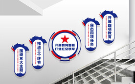 公安队伍教育整顿楼梯文化墙