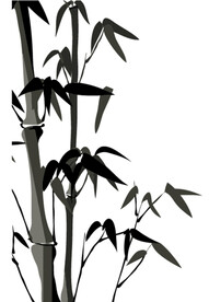 矢量中式水墨风竹子