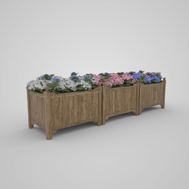木质花箱花坛
