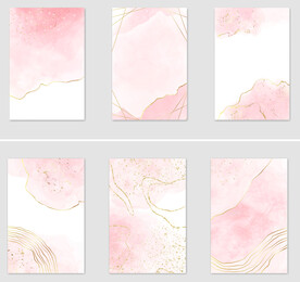 水墨花纹背景图