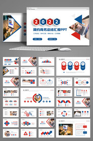 2022年终总结汇报PPT模板